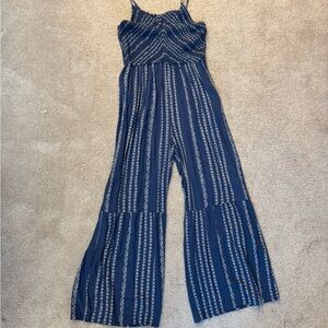 Navy Wide-Leg Jumper